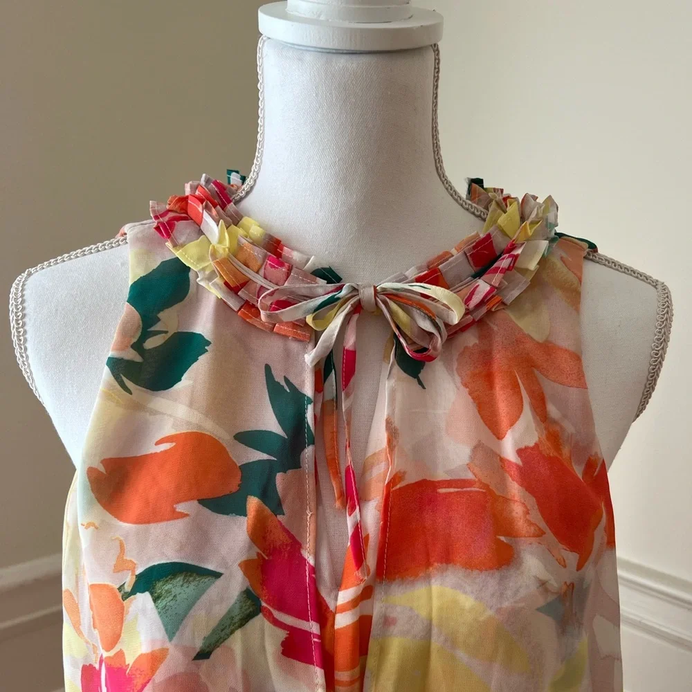 Bright Floral Mini Dress - Picture 3 of 10